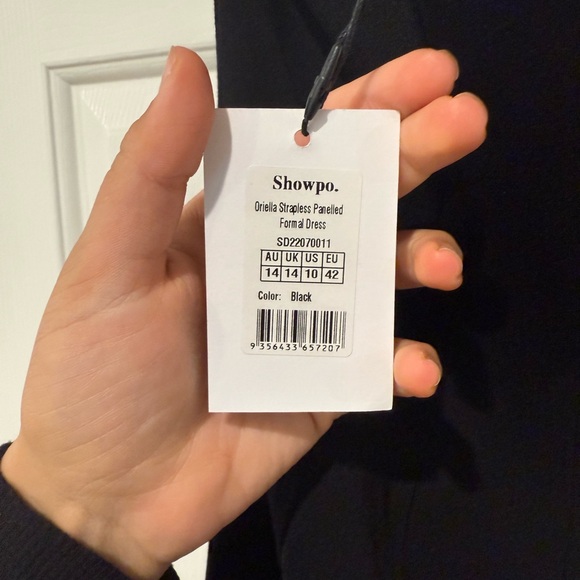 Showpo Black Strapless Dress with Slit and Sweetheart neckline - Picture 8 of 8